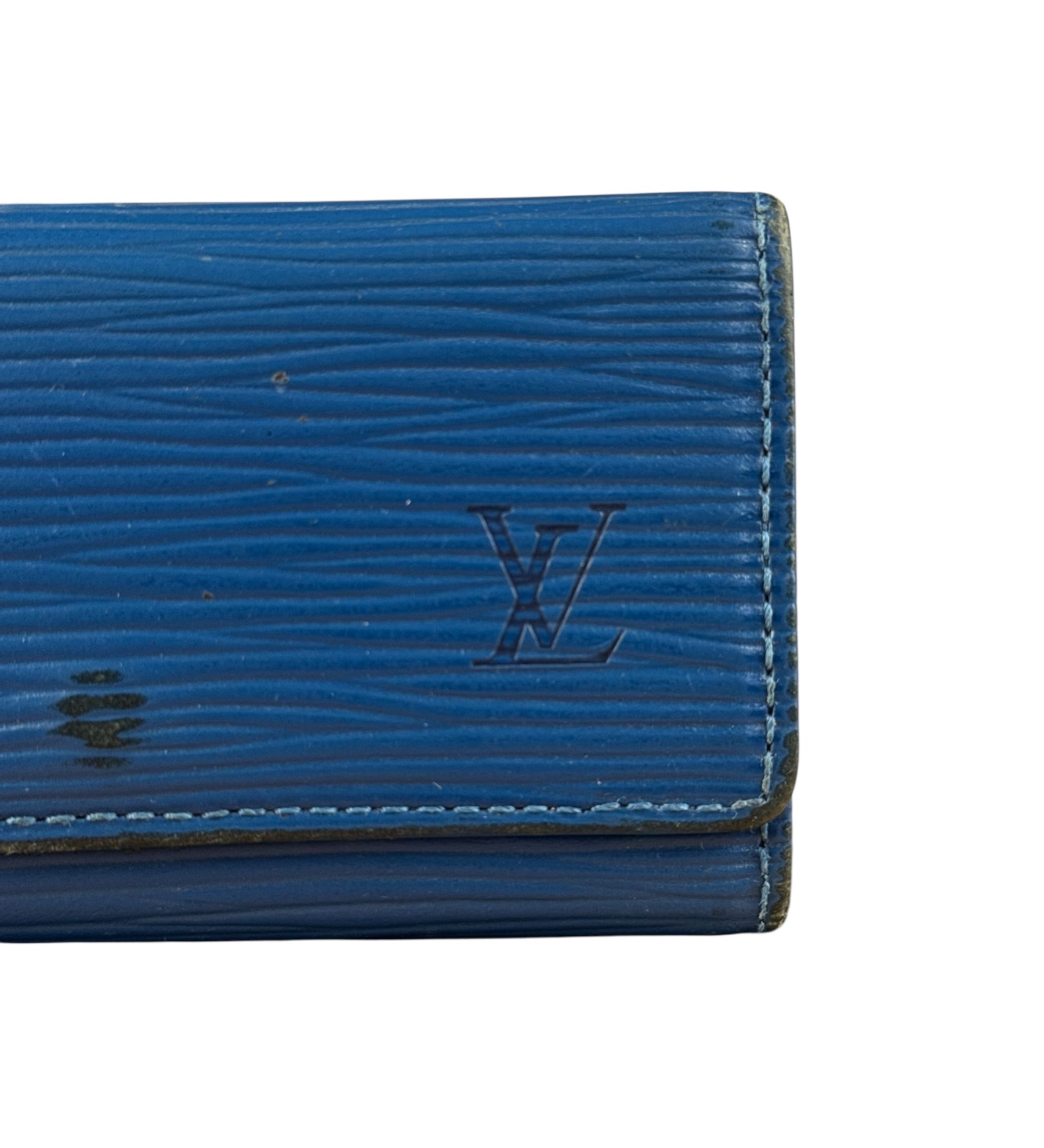Louis Vuitton Blue Epi Keyholder