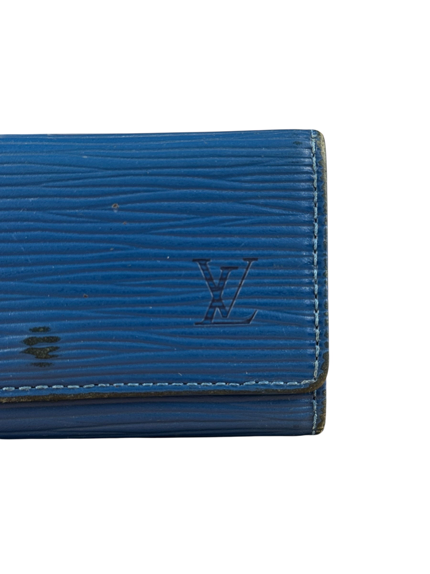 Louis Vuitton Blue Epi Keyholder