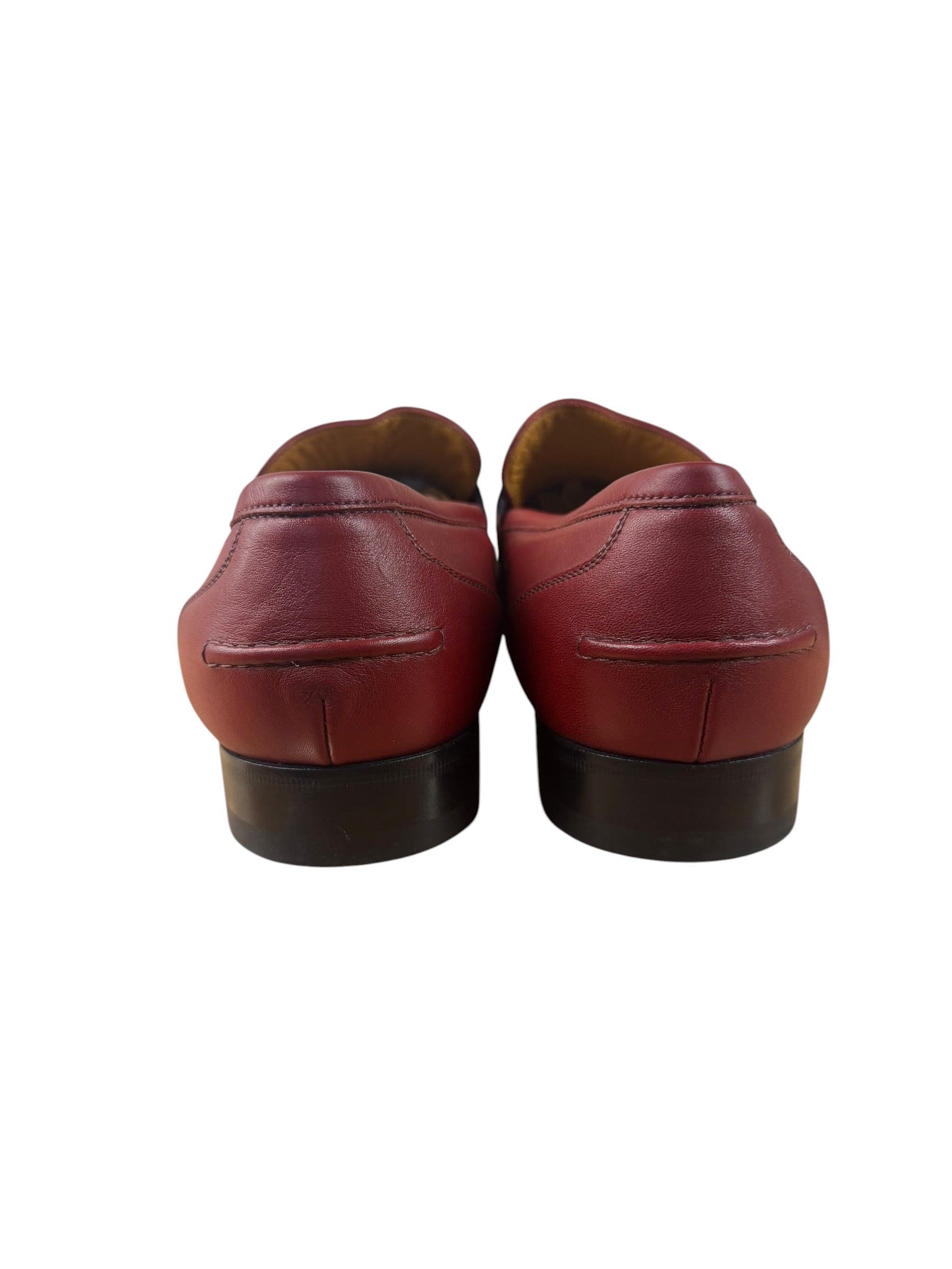 Gucci HA HA HA Red Leather Loafers