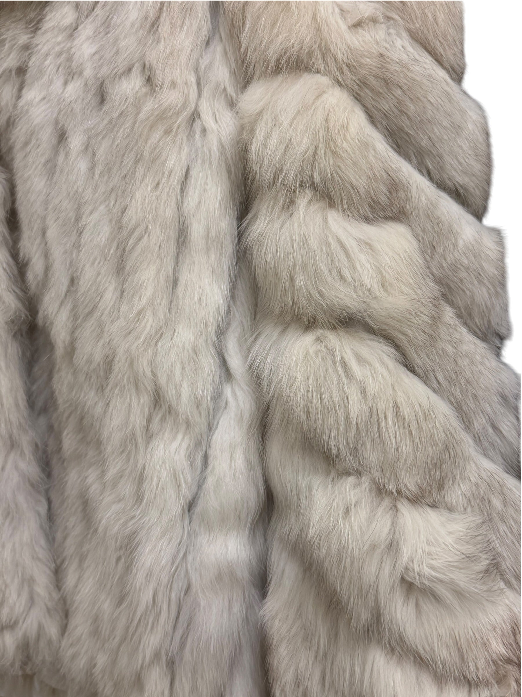 Vintage Saga Ivory/White Fox Fur Coat