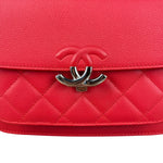 Chanel Red Calfskin Small Box Flap 2017
