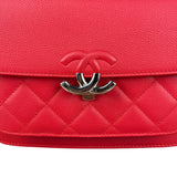 Chanel Red Calfskin Small Box Flap 2017