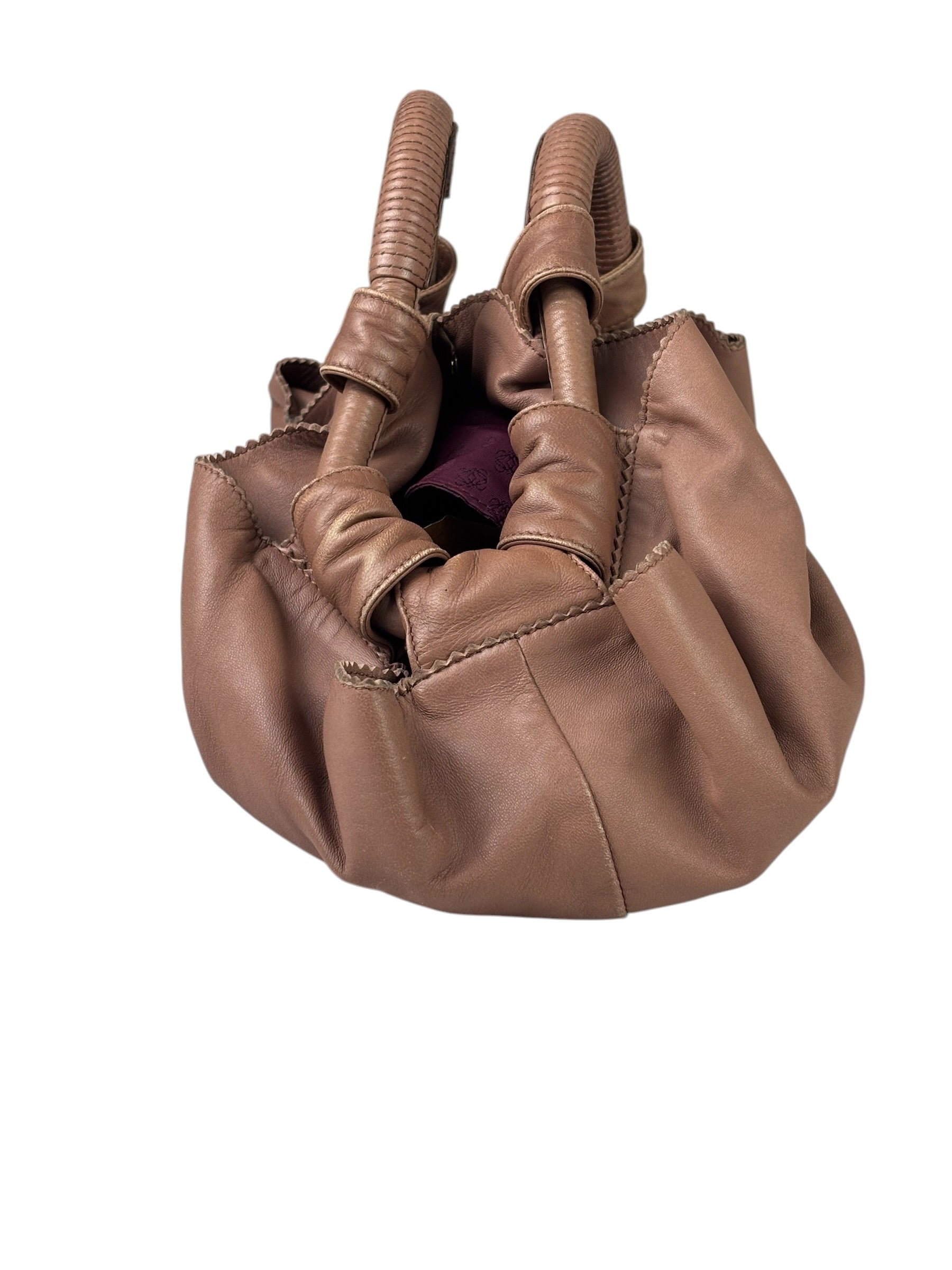 Loewe Dusty Rose Pink Leather Nappa Aire Handbag