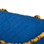Chanel Medium Quilted Perforated Jersey Single Flap 2009