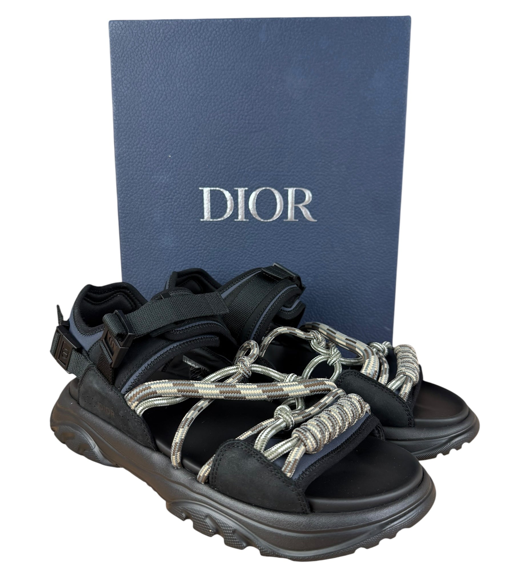 Christian Dior Black/Gray H-town Sandal