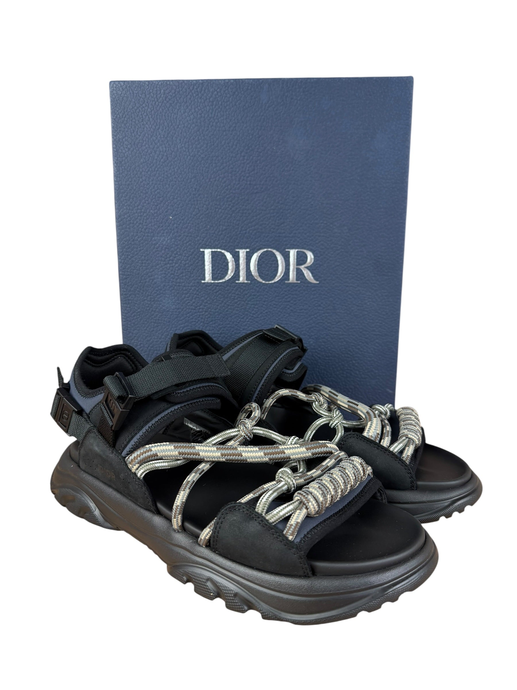 Christian Dior Black/Gray H-town Sandal