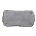 Prada Light Blue Canapa Canvas Two-Way Tote