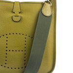 Hermes Green Leather Evelyne TMP Crossbody Bag