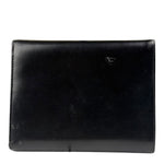 Cartier Black Leather Panther C Tri-Fold Wallet