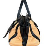 Chloe Nude Pink/Black Alice Satchel Shoulder Bag
