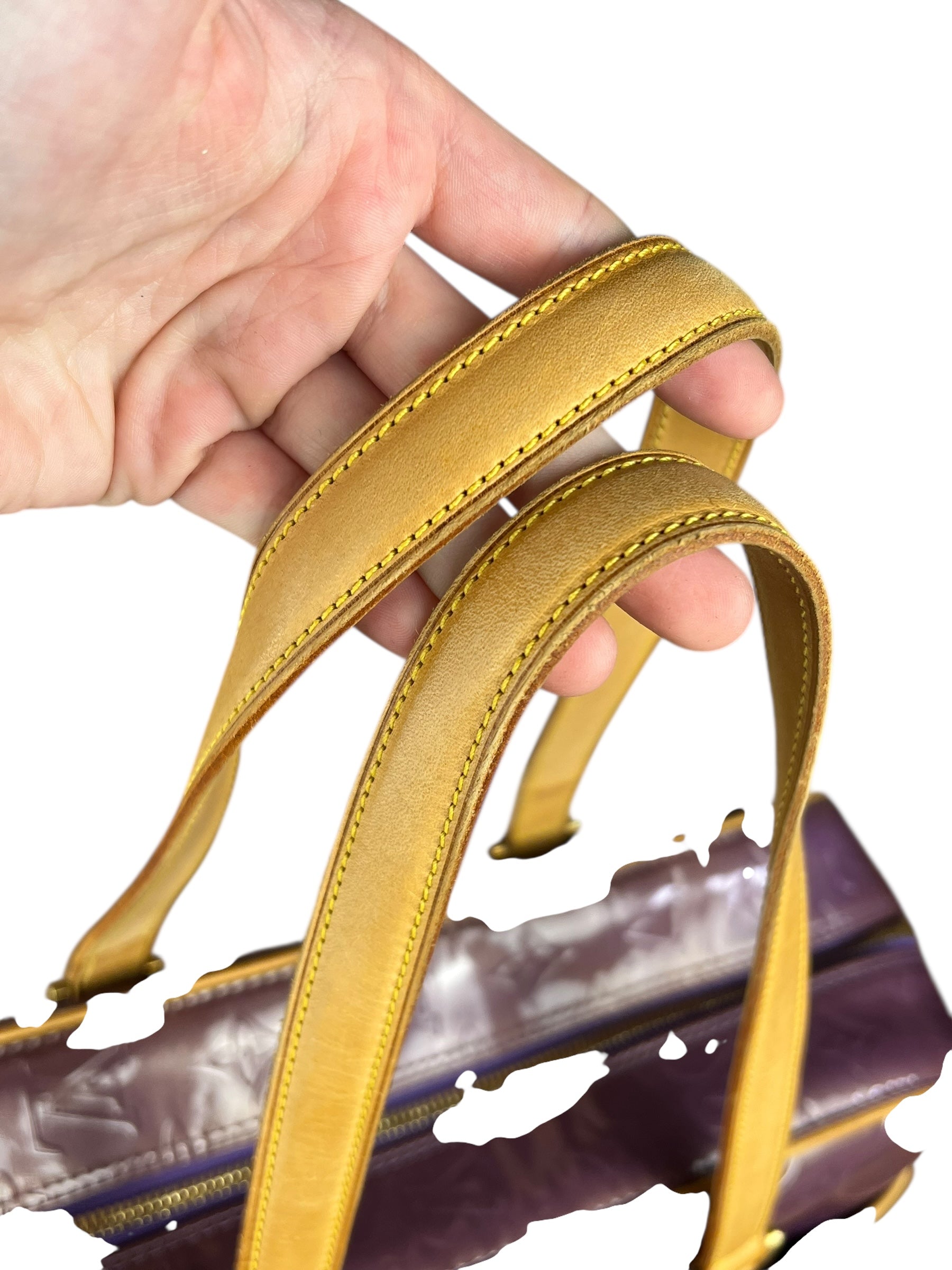 Louis Vuitton Vernis Purple Sutton Handbag