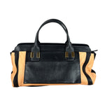 Chloe Nude Pink/Black Alice Satchel Shoulder Bag