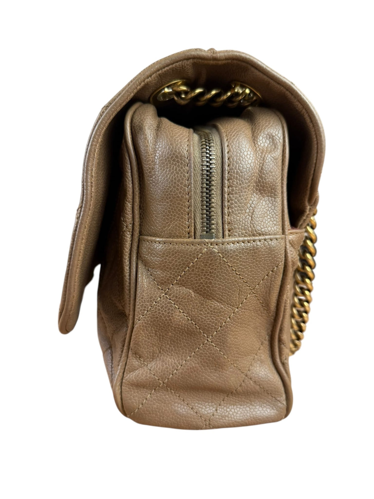 Chanel Brown Caviar Jumbo Easy Flap 2012