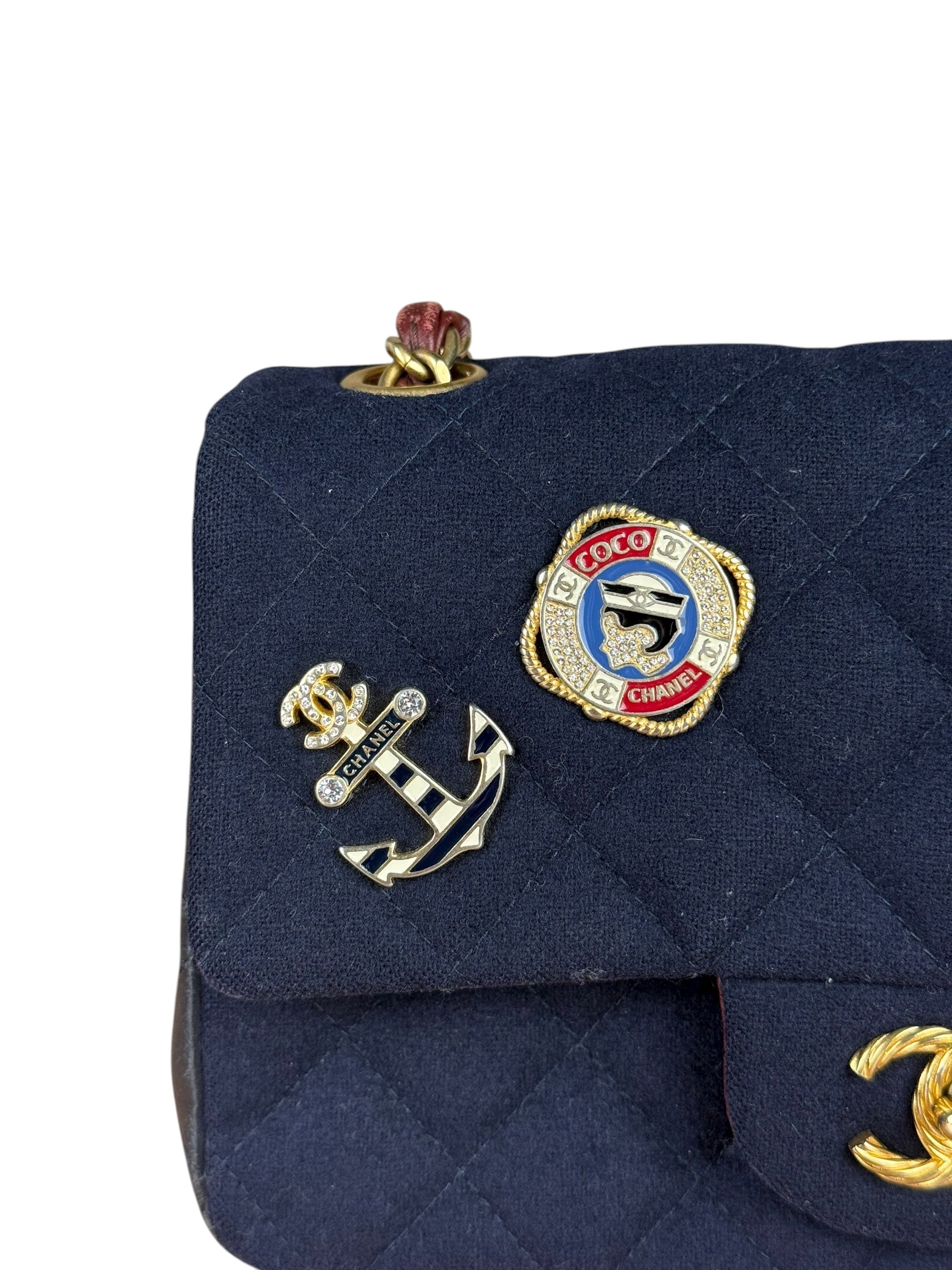 Chanel Quilted Navy Paris Hamburg Collection 2018