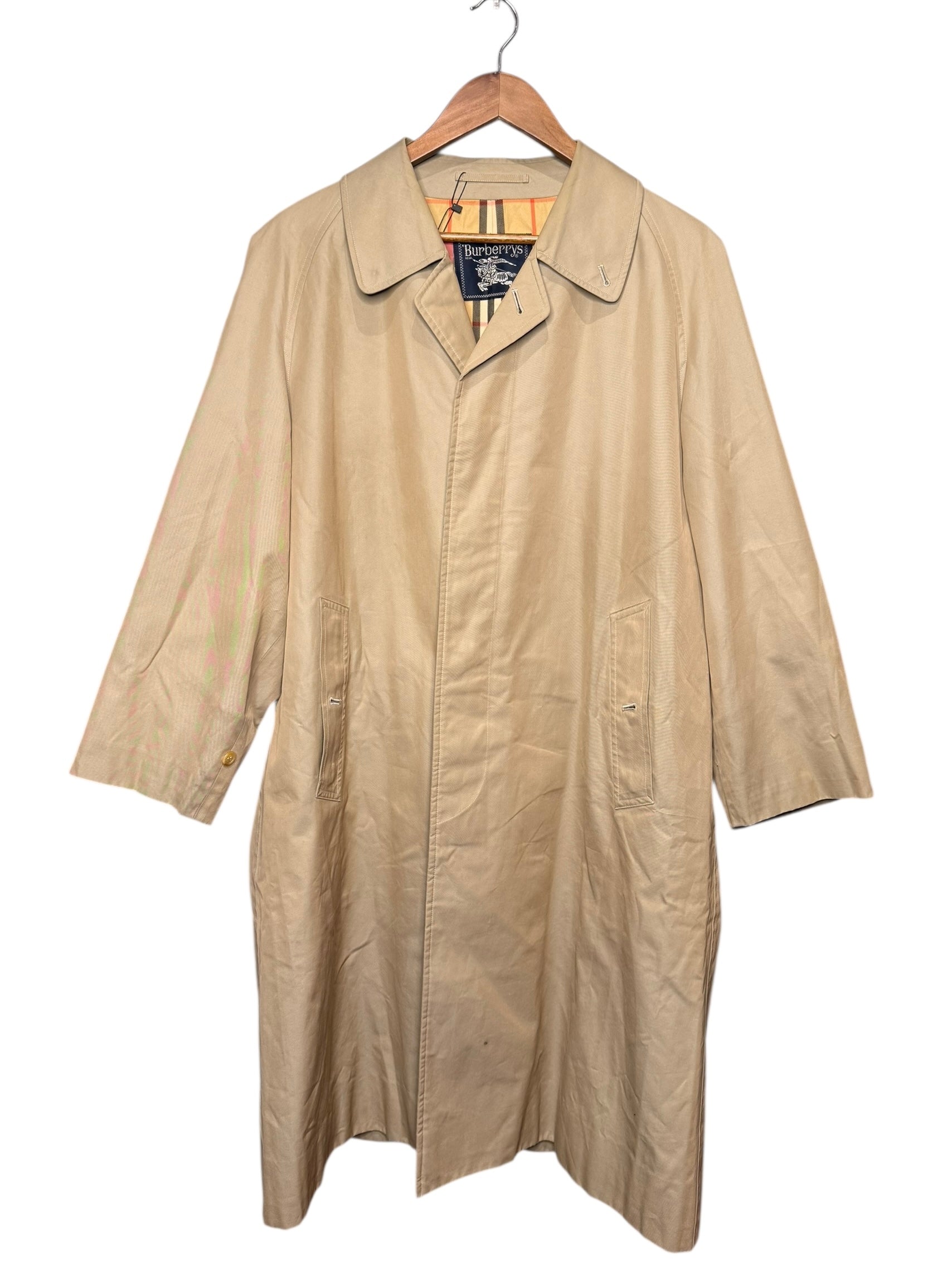 Burberry Vintage Beige Nylon Trench Coat