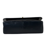 Chanel Vintage Navy Quilted Lambskin Flap Bag 1989