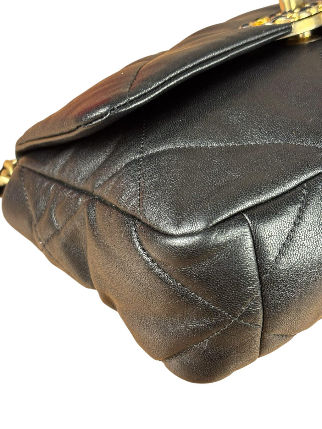 Chanel Black Quilted Lambskin CC 19 Flap Bag 2019