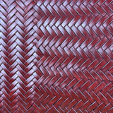 Polo Ralph Lauren Red Woven Leather Tote