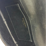 Yves Saint Laurent Black Leather Flap Clutch