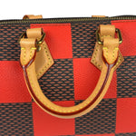 Louis Vuitton Red Pop Damier Nano Speedy Bandouliere Two-Way Bag