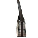 Burberry Vintage Leather Trim House Check Pochette