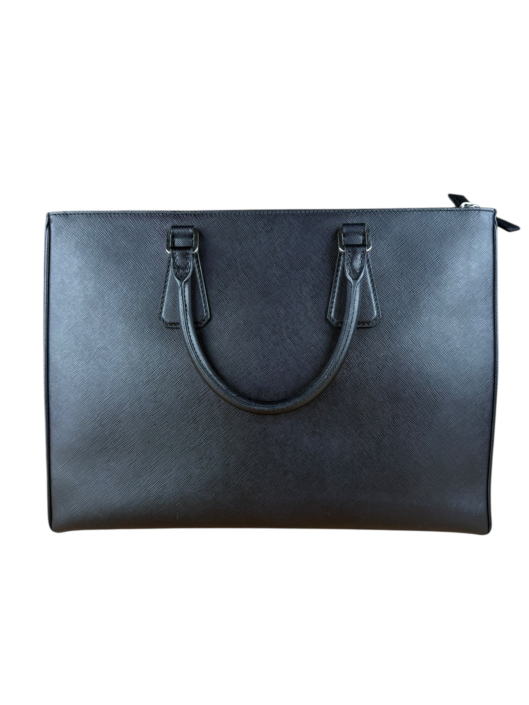 Prada Black Saffiano Leather Galleria Tote
