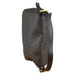 Fendi Brown Leather Zucca Mamma Baguette