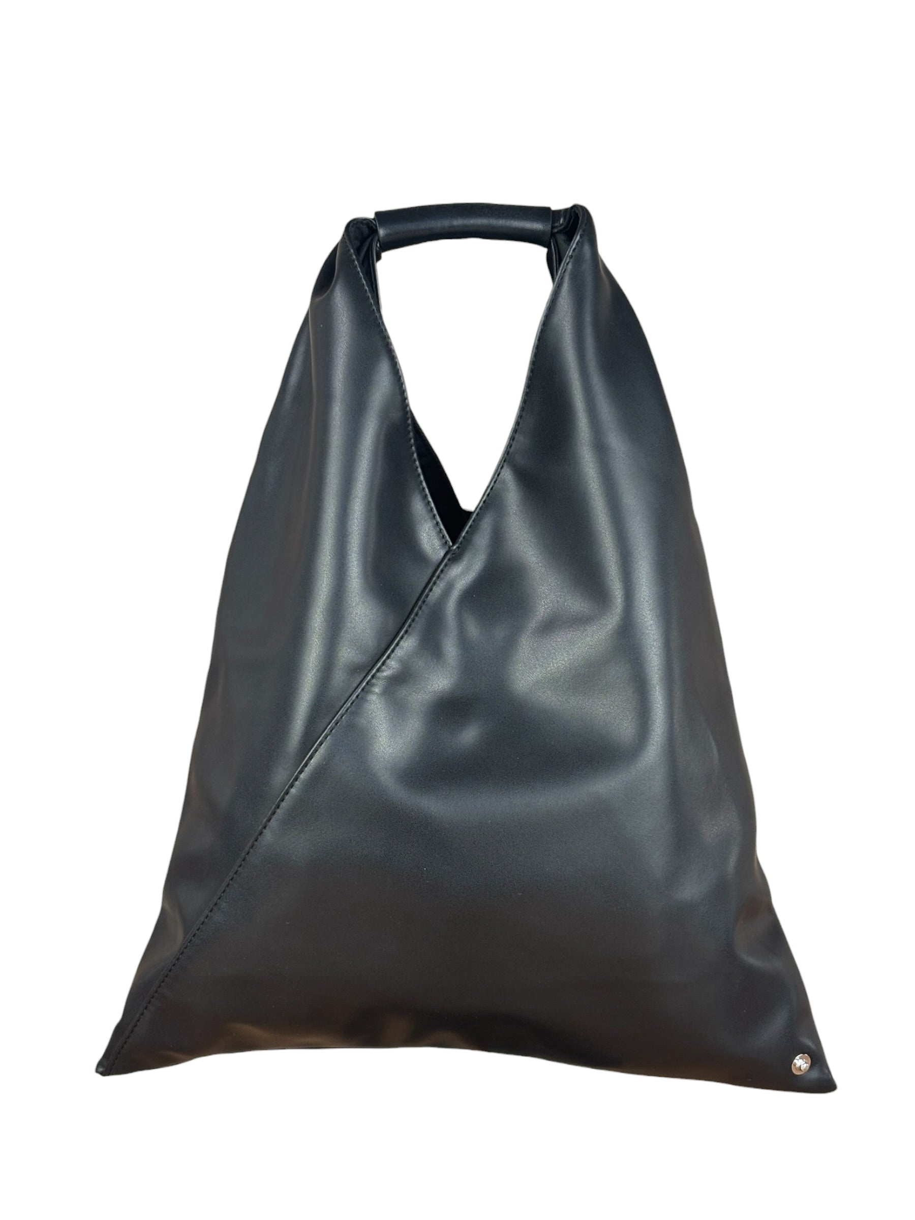 Maison Margiela Vintage Black Leather Japanese Tote Bag - MM6