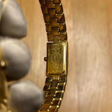 Fendi Gold Plated Rectangular Champagne Dial