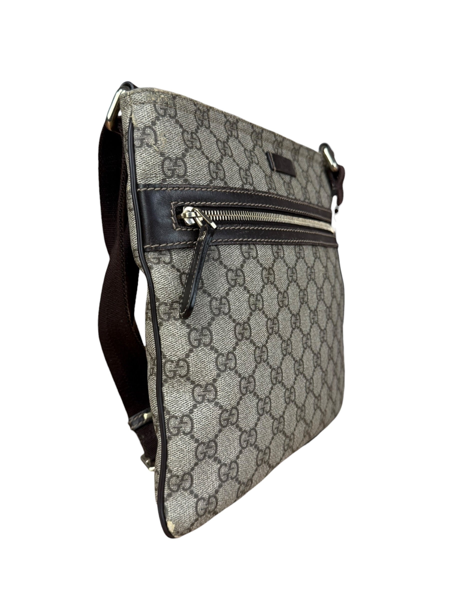 Gucci GG Coated Canvas Web Crossbody Bag