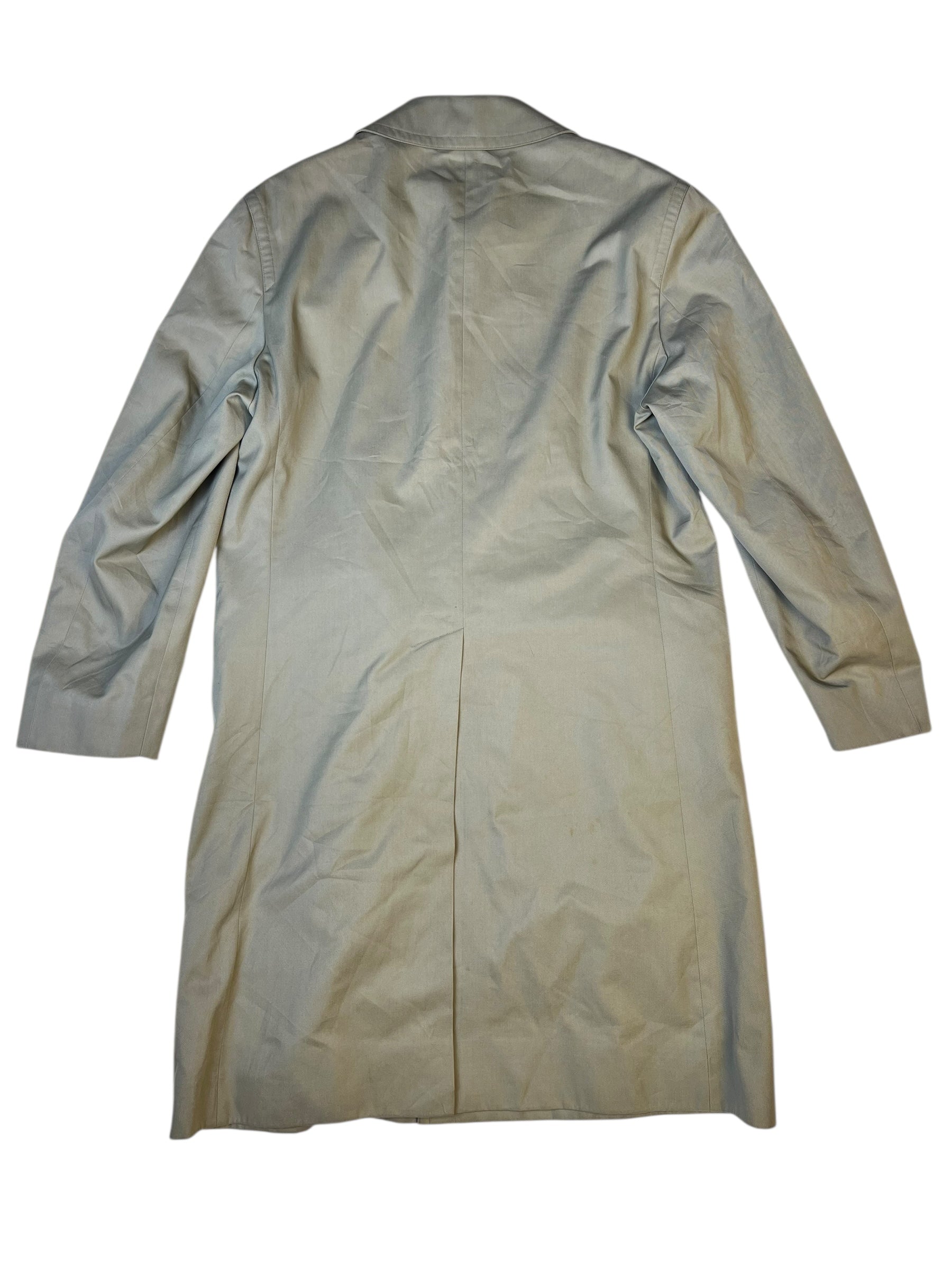 Burberry Vintage Khaki Plaid Lined Coat