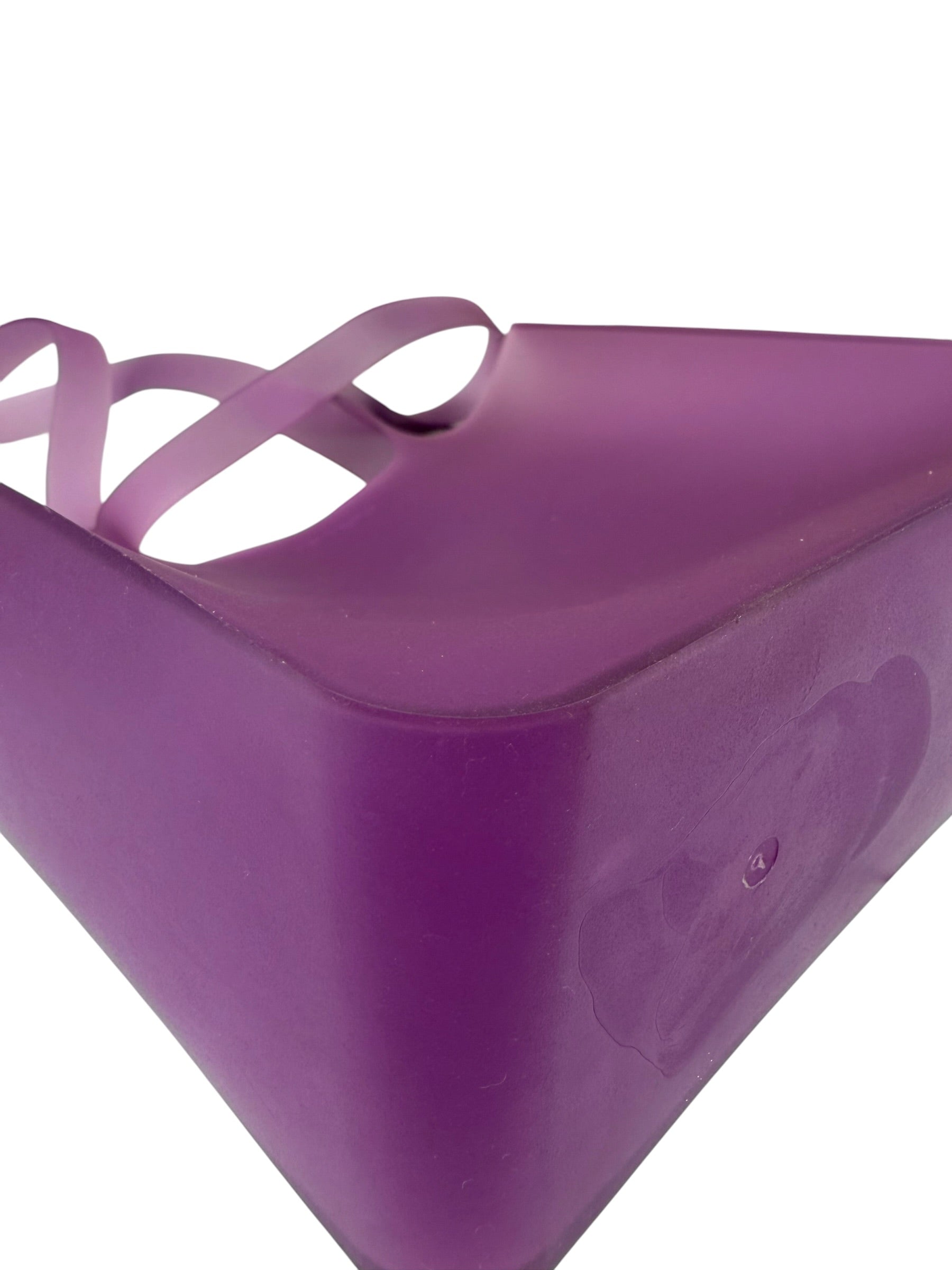 Chanel Vinatge Purple Jelly Rubber Tote Bag