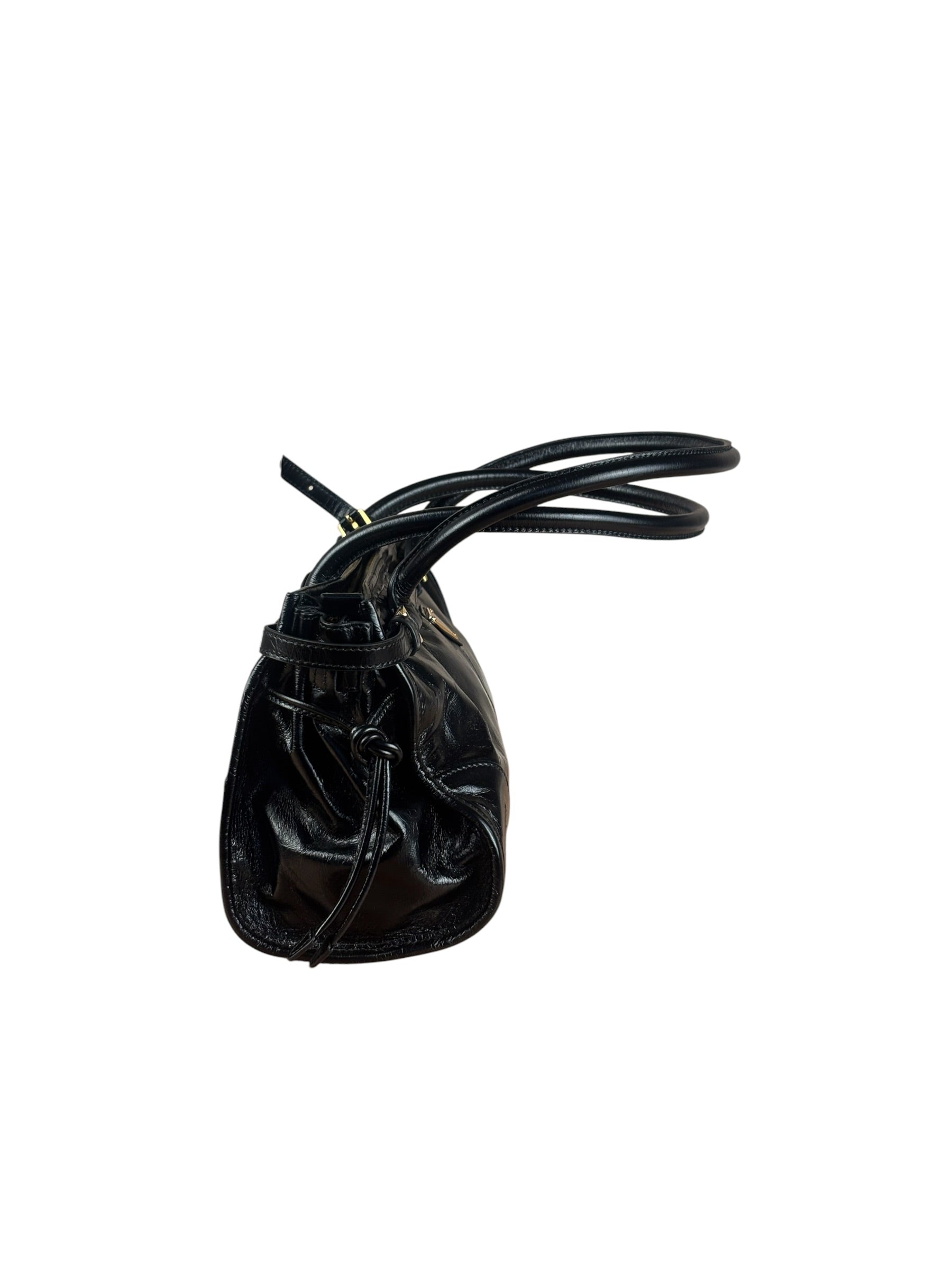 Prada Calfskin Bonnie Shoulder Bag Black