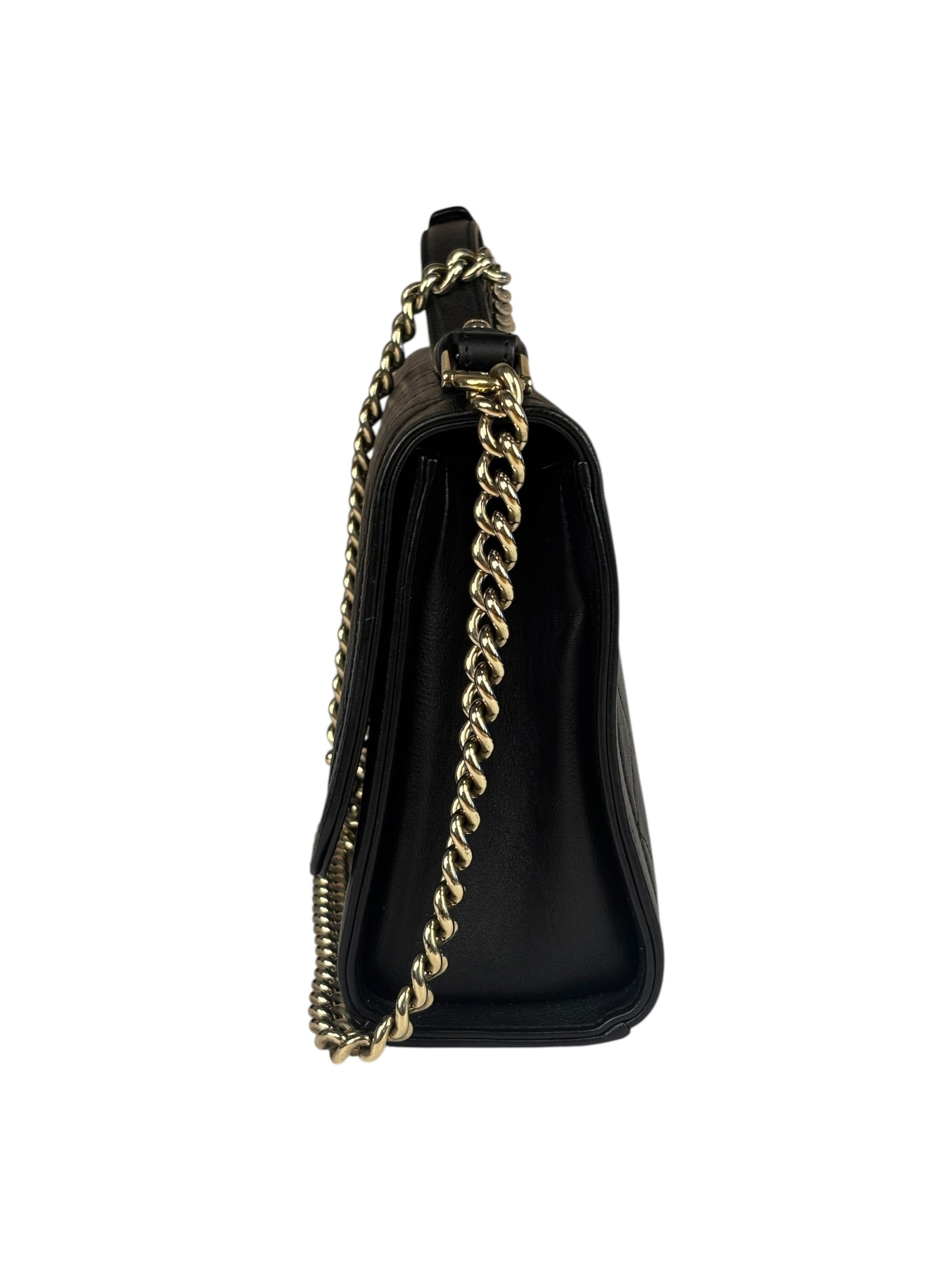 Chanel Black Leather Paris-Cuba Click Flap Bag 2017
