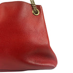 Gucci Red Leather Soho Chain Shoulder Bag