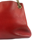 Gucci Red Leather Soho Chain Shoulder Bag
