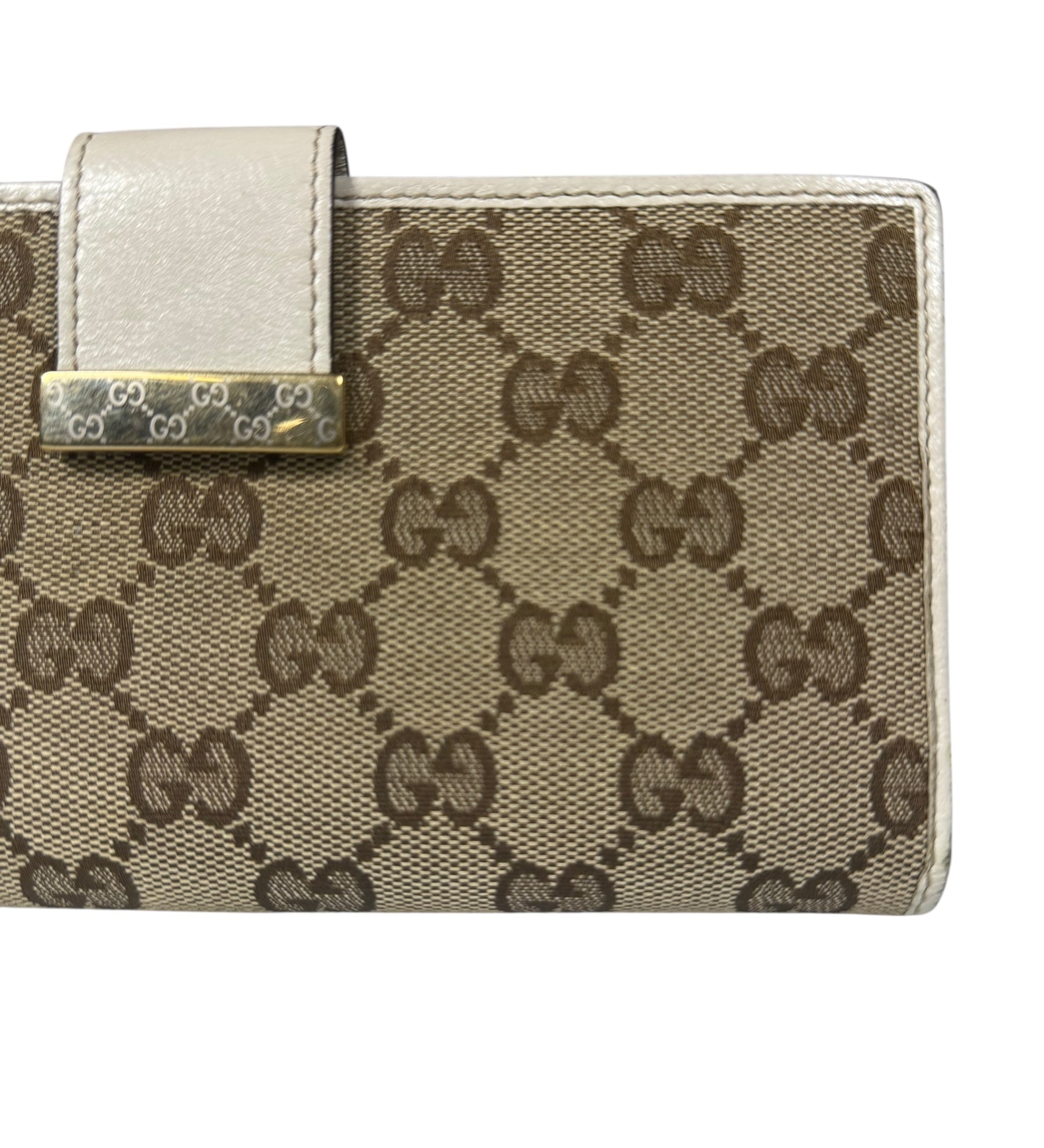 Gucci GG Monogram Canvas Flap Wallet
