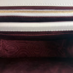 Gucci Ivory Leather Zumi Two-Tone GG Crossbody Bag