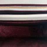 Gucci Ivory Leather Zumi Two-Tone GG Crossbody Bag