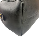 Louis Vuitton Black Monogram Bandouliere NM Empreinte Noir Speedy 30