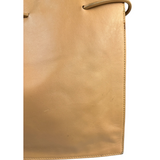 Gucci Beige Leather Balthus Drawstring Tote Bag