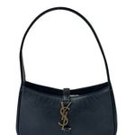 Yves Saint Laurent Black Leather Mini Le 5 À 7 Hobo Bag