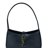 Yves Saint Laurent Black Leather Mini Le 5 À 7 Hobo Bag
