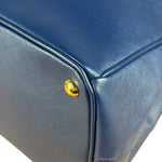 Prada Blue Galleria Saffiano Leather Tote