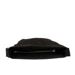 Christian Dior Black Leather Trim Canvas Dior Print Crossbody Bag