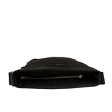 Christian Dior Black Leather Trim Canvas Dior Print Crossbody Bag