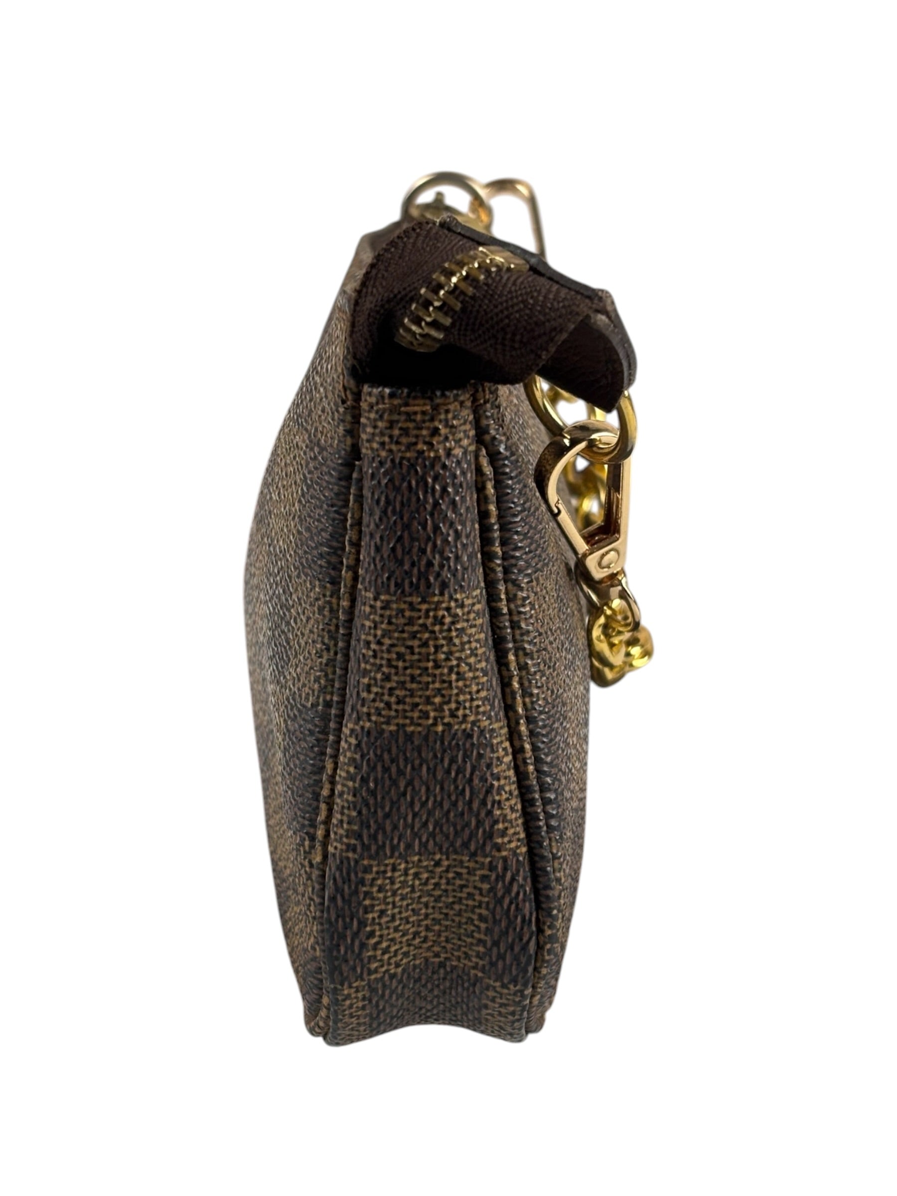 Louis Vuitton Damier Ebene Mini Pochette (Replacement Chain)