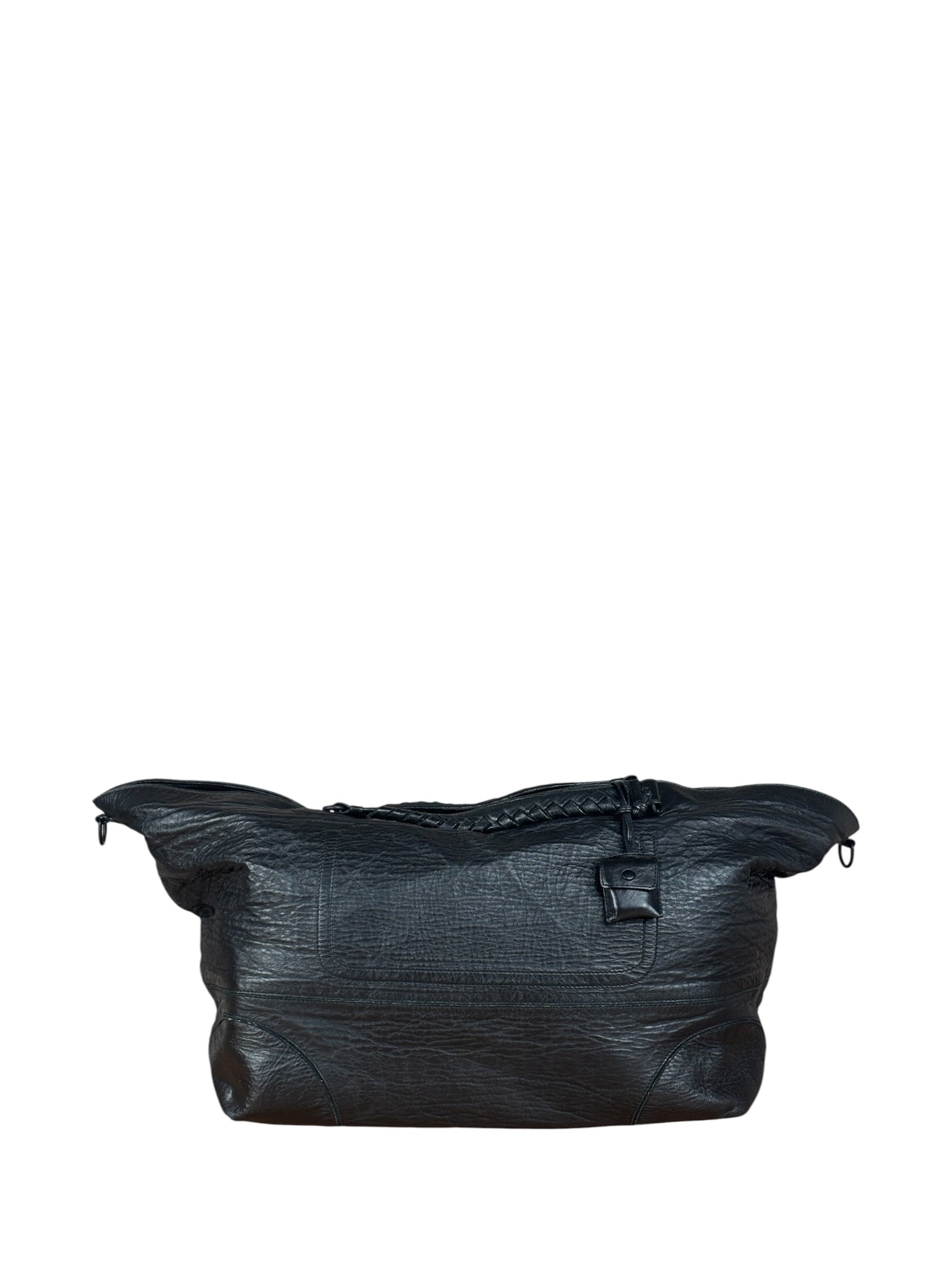Bottega Veneta Vintage Black Leather Cervo Cocker Hobo Bag
