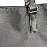 Burberry Grey Nylon/Leather Trim Tote