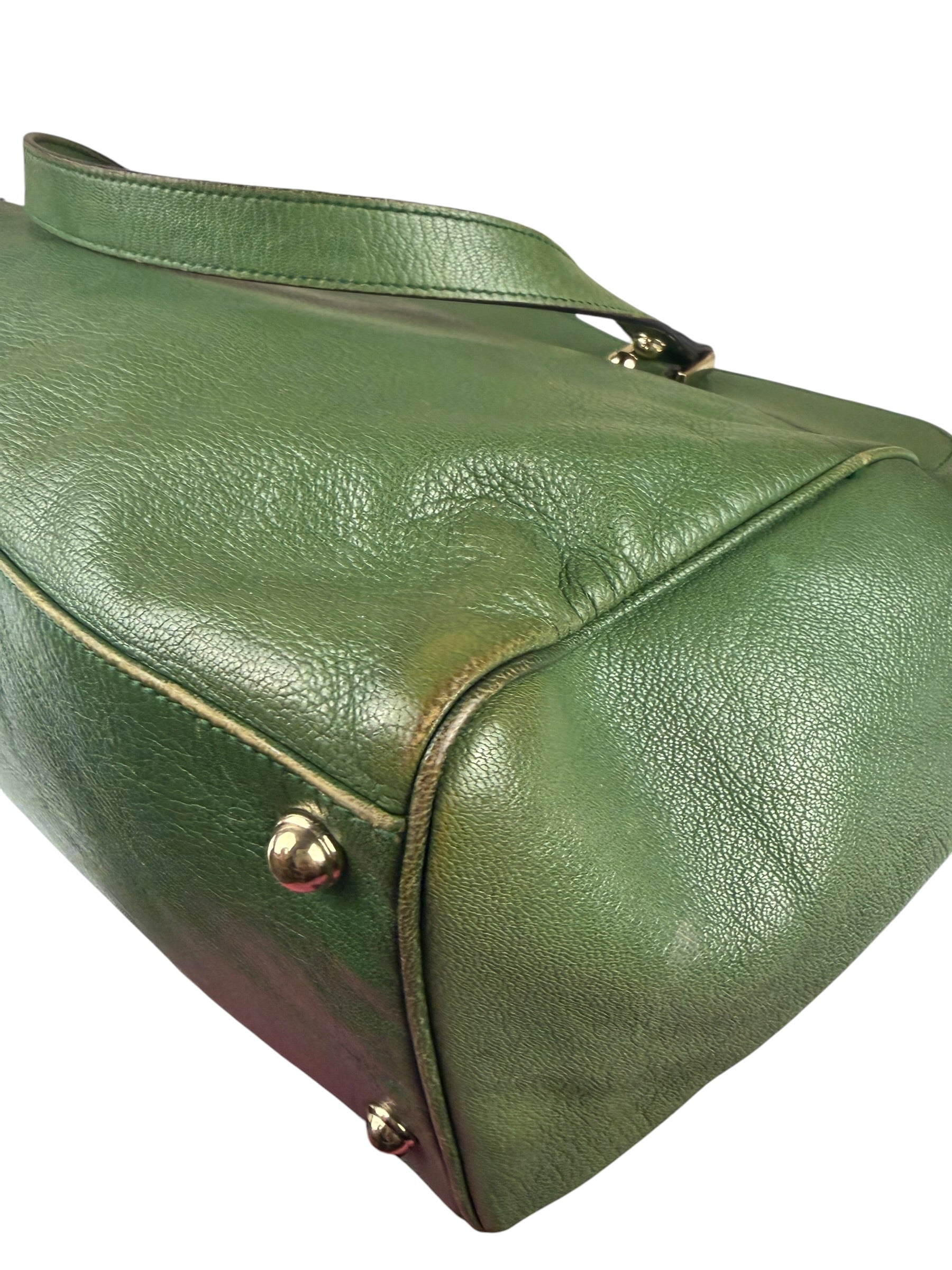 Gucci Green Leather Blondie Shoulder Bag